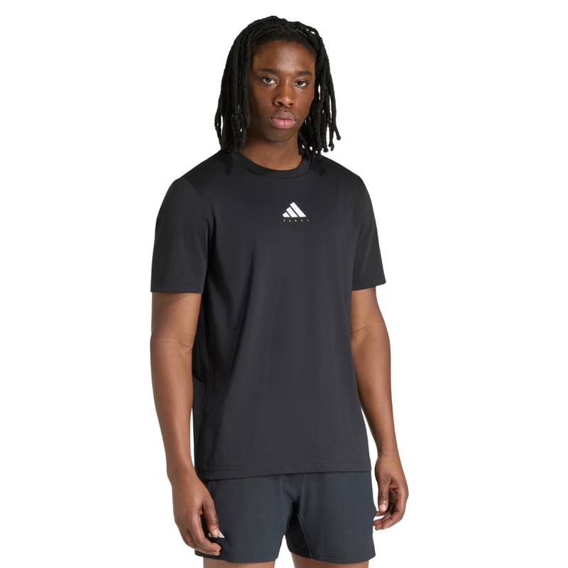 T-shirt Adidas Padel Cat Noir - Esprit Padel Shop