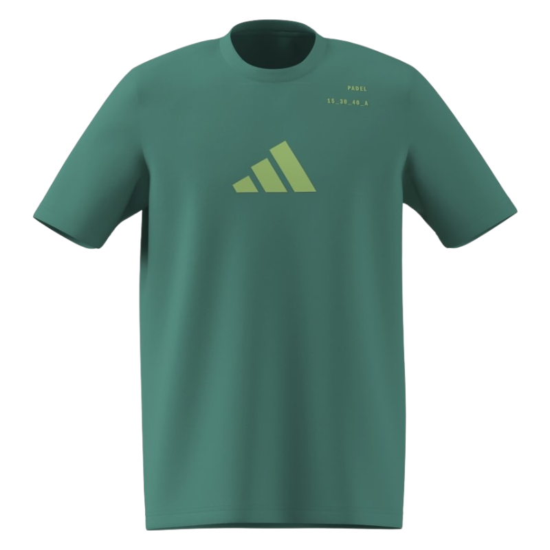 T-shirt Adidas Padel Cat Vert - Esprit Padel Shop