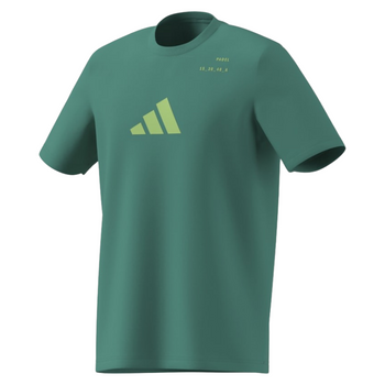T-shirt Adidas Padel Cat Vert - Esprit Padel Shop