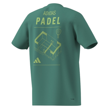T-shirt Adidas Padel Cat Vert - Esprit Padel Shop