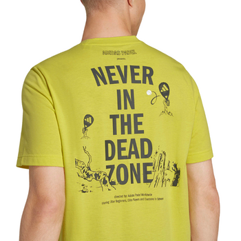 T-shirt Adidas Zone Graphic Jaune - Esprit Padel Shop
