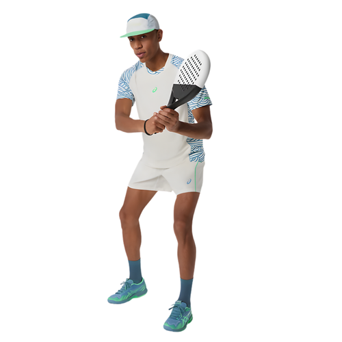 T-shirt Asics Padel Court All Over Print Beige - Esprit Padel Shop
