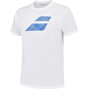 T-shirt Babolat Big Flag blanc 3q - Esprit Padel Shop