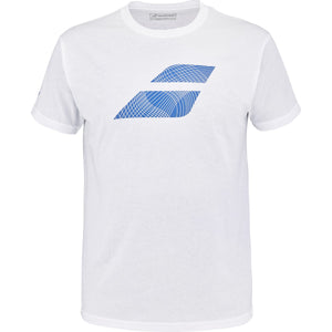 T-shirt Babolat Big Flag blanc face - Esprit Padel Shop