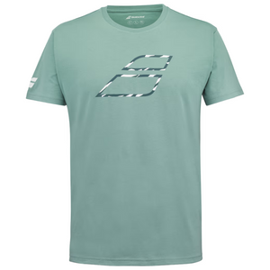 T-shirt Babolat Exercice Big Flag Tee Vert 2024 face - Esprit Padel Shop