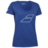 T-shirt Babolat Exercice Flag Bleu 3q - Esprit Padel Shop