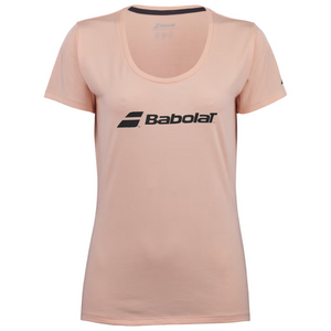T-shirt Babolat Exercice Woman Tee Rose 2024 face - Esprit Padel Shop