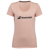 T-shirt Babolat Exercice Woman Tee Rose 2024 face - Esprit Padel Shop