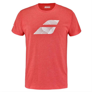 T-shirt Babolat exercice Big Flag rouge face - Esprit Padel Shop