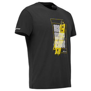 T-shirt Babolat Exercise Message Tee Noir 2026 - Esprit Padel Shop