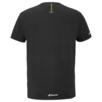 T-shirt Babolat Exercise Message Tee Noir 2026 - Esprit Padel Shop
