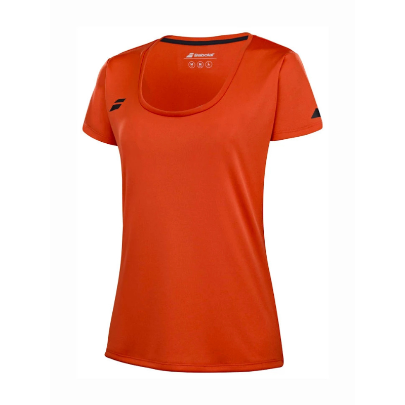T-shirt Babolat Play Sleeve Top Junior Femme Rouge 2024 - Esprit Padel Shop