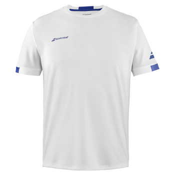 T-shirt Babolat Play Crew Neck Tee blanc 2024 face - Esprit Padel Shop