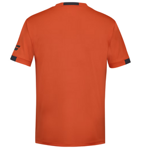 T-shirt Babolat play crew neck tee rouge 2024 dos - Esprit Padel Shop