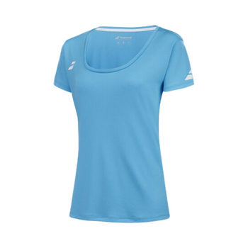 T-shirt Babolat Play Sleeve Top Junior Femme Bleu Clair 2024 - Esprit Padel Shop
