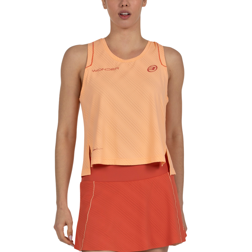 Camiseta de tirantes Bullpadel Replica Claudia 26V Naranja Mujer - Esprit Padel Shop