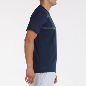 T-shirt Bullpadel Mitin Bleu Marine cote - Esprit Padel Shop
