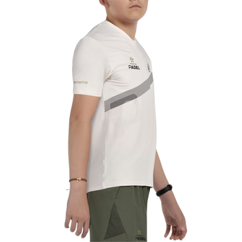 T-shirt Bullpadel Patos Blanc Junior - Esprit Padel Shop