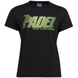 T-shirt Head Padel SPW Noir Femme - Esprit Padel Shop