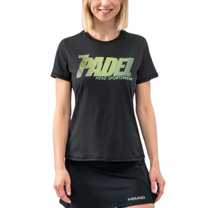 T-shirt Head Padel SPW Noir Femme - Esprit Padel Shop