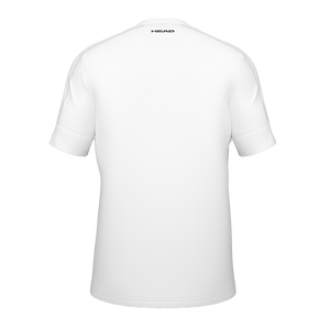 T-shirt Head Play Tech blanc dos - Esprit Padel Shop