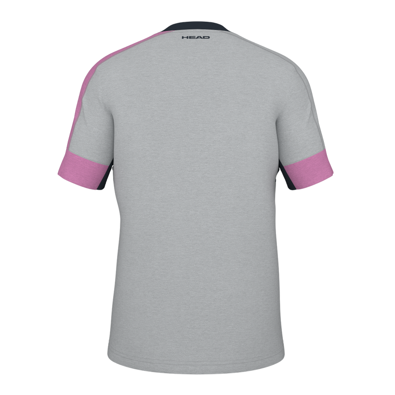 T-shirt Head Play Tech Gris rose dos - Esprit Padel Shop