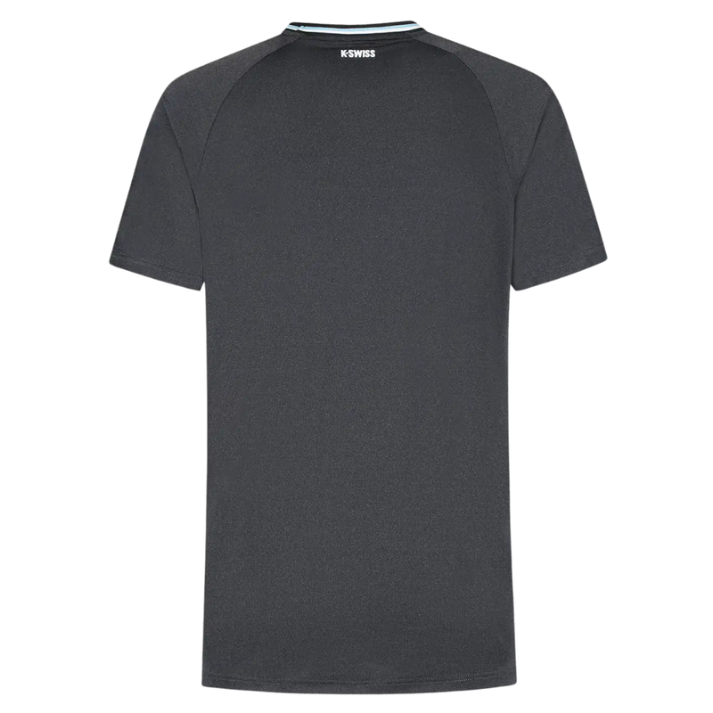 T-shirt K-Swiss Hypercourt Melange Crew Noir - Esprit Padel Shop