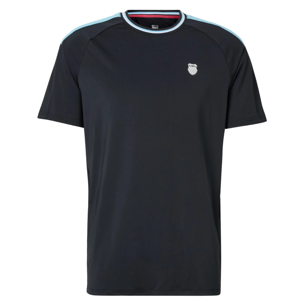 T-shirt K-Swiss Hypercourt Mesh Crew 5 Black - Esprit Padel Shop