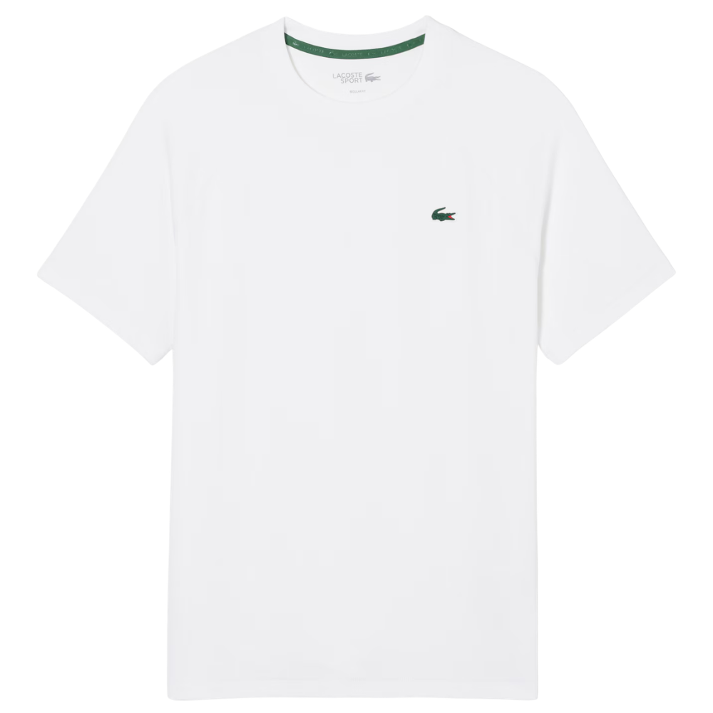 Lacoste Sport Ultra Dry Stretch White T-shirt - Esprit Padel Shop