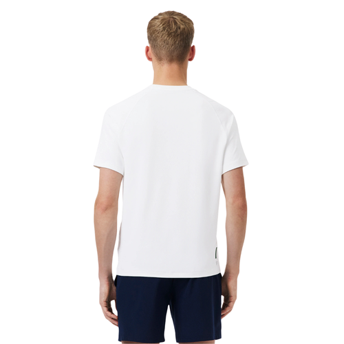 T-shirt Lacoste Sport Ultra Dry Stretch Blanc - Esprit Padel Shop