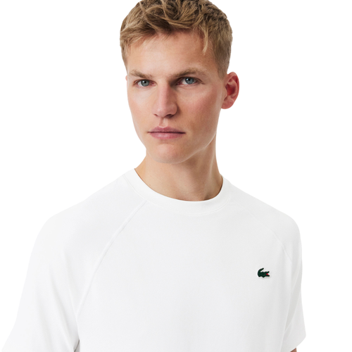 T-shirt Lacoste Sport Ultra Dry Stretch Blanc - Esprit Padel Shop