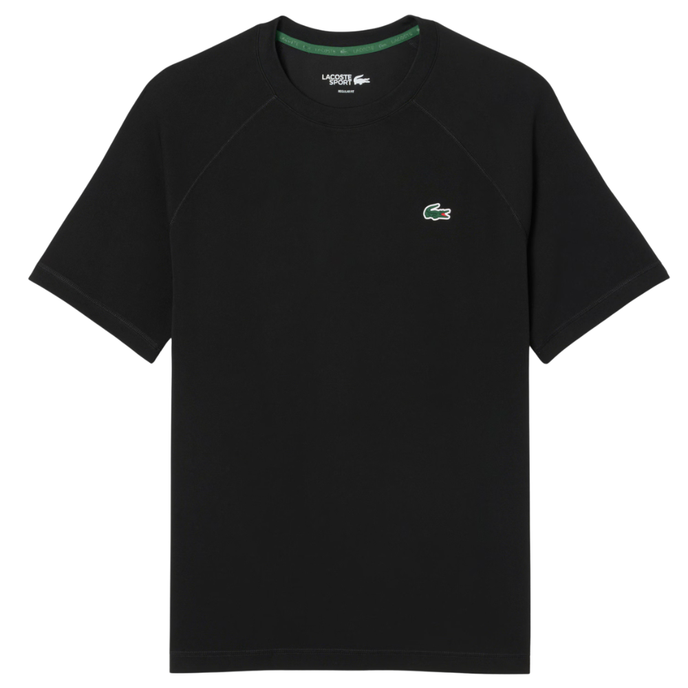 Camiseta Lacoste Sport Ultra Dry Stretch negra - Esprit Padel Shop