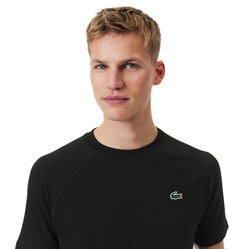 T-shirt Lacoste Sport Ultra Dry Stretch Noir - Esprit Padel Shop