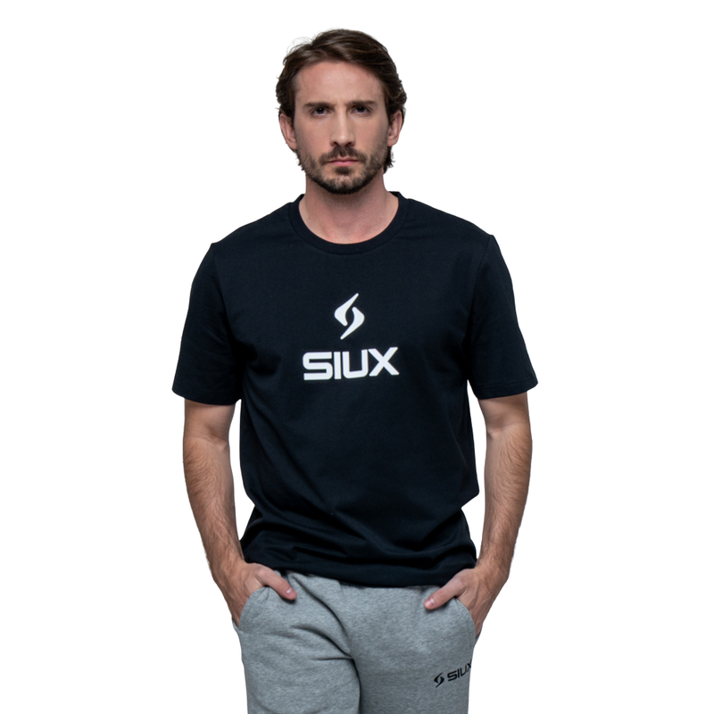 T-shirt Siux Basic Noir Unisexe - Esprit Padel Shop