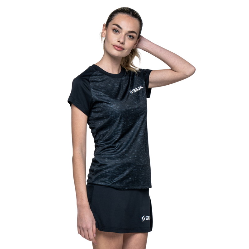 T-shirt Siux Club Noir Femme - Esprit Padel Shop