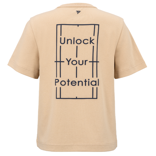 Tecnifibre Graphic Tee Beige T-shirt - Esprit Padel Shop
