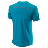 T-shirt Wilson Bela Hype Tech Bleu dos - Esprit Padel Shop 