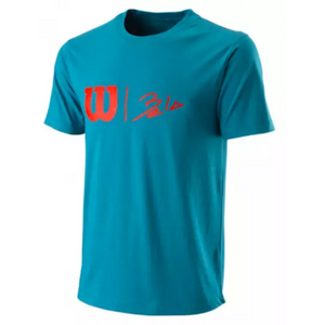 T-shirt Wilson Bela Hype Tech Bleu face - Esprit Padel Shop 