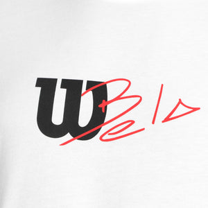 T-shirt Wilson Graphic tee blanc zoom - Esprit Padel Shop