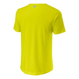 T-shirt Wilson Stacked Tennis Jaune dos - Esprit Padel Shop
