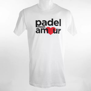 T-shirt Padel Mon Amour Coton Blanc