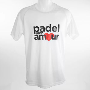 T-shirt Padel Mon Amour Technique Blanc