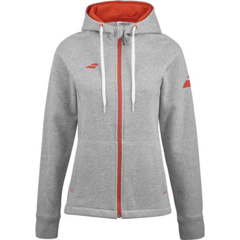 Veste Babolat Exercise Hood Jacket Gris Femme - Esprit Padel Shop