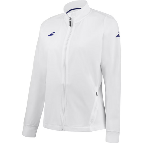 Veste Babolat Play Jacket Blanc Femme 2024 - Esprit Padel Shop