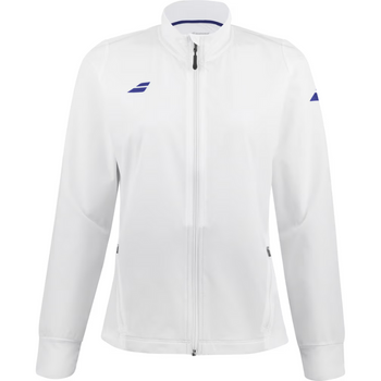 Veste Babolat Play Jacket Blanc Femme 2024 - Esprit Padel Shop