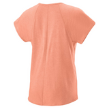 T-Shirt Wilson V-Neck Tee Papaya rose femme dos - Esprit Padel Shop - Vêtement de padel Wilson Femme 