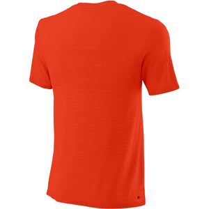 T-shirt Wilson Bela Seamless Crew III Orange dos - Esprit Padel Shop