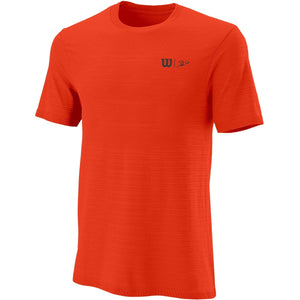 T-shirt Wilson Bela Seamless Crew III Orange face - Esprit Padel Shop
