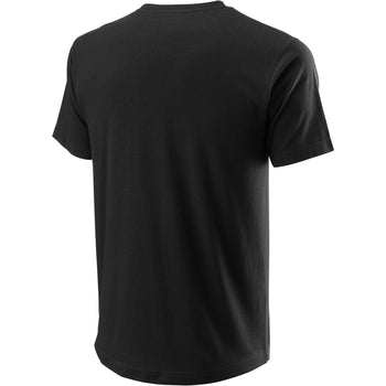 T-shirt Wilson Night Session Tee noir dos - Esprit Padel Shop