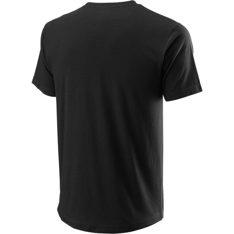 T-shirt Wilson Night Session Tee noir dos - Esprit Padel Shop